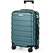 Produktbild TANTOMI Handgepäck Koffer, Reisekoffer Hartschalenkoffer, Koffer & Trolley Handgepäck mit Passwortsperre, Hartschale Suitcase mit 4 Rollen(Helles Dunkelgrün)