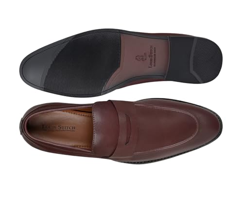 Image of LOUIS STITCH Loafers Formal Shoes for Men | Slip-On Moccasins | Ideal for Business, Casual, Parties (RGMC S)