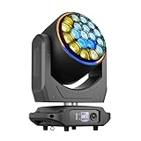 SHEHDS 19x40W RGBW Moving Head Light, JMS WEBB LED Wash Big Bee Eye for Church Wedding Concert Theater Performance Stage, DJ Light