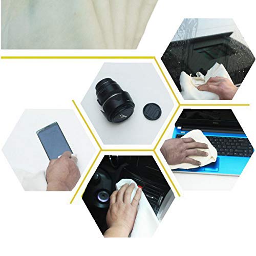 VOSO Naturleder Autoleder Auto Reinigungsfensterleder, Echtes Profi Ledertuch mit original Fischtrangerbung Profileder Trockenleder für Haus und Auto (40 X 70 CM)