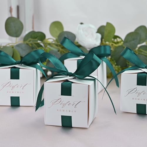 Image of Double Face Teal Satin Ribbon 1 /2 inch X 50 Yards Polyester Teal Ribbon for Gift Wrapping Very Suitable for Weddings Party Invitation Decorations and More