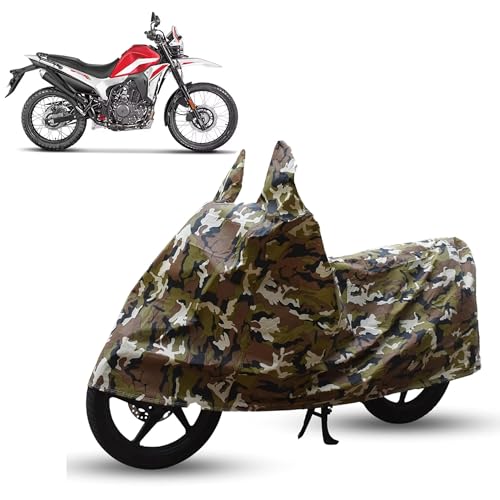 Image of Sulfar Bike Cover for Hero MotoCorp Xpulse 210 (Adventure /Dakar Ed.) | Waterproof, Dustproof & UV Protected | All Weather Two Wheeler Cover (Army Green) New 2026 Variants