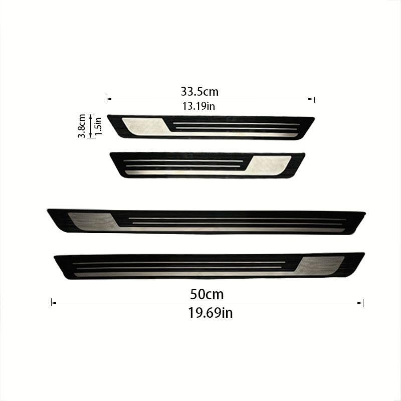Seuil de porte BMW X1 E84 évitez les rayures avec l'acier inoxydable