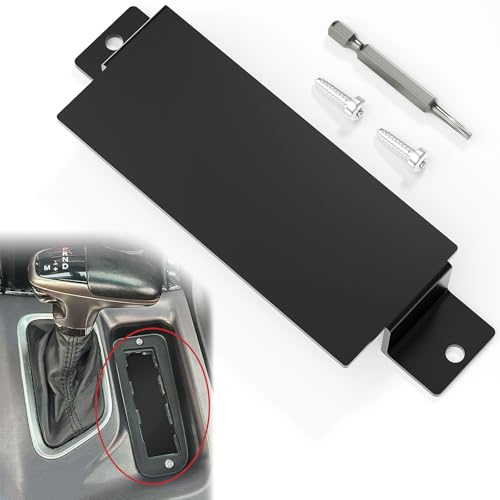 Zelvoro Anti-Theft Steel Neutral Cover Plate, Tamper-Proof Screws Comes with T-20 Tool for Dodge 2015-2023 Challenger SRT Hellcat Redeye,SRT Hellcat, Scatpack 392, Daytona, Hemi