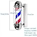WAOYPGZ 32inch Rotating Barber Pole LED Light, Rotating Red, White and Blue Lights for Hair Salon, Wall-Mounted Waterproof LEDs for Outdoor Hairdressing