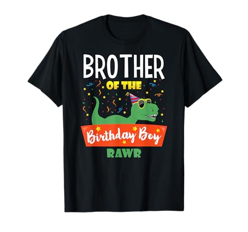 Birthday Boy Brother Of Dinosaurs Lover Son Family Matching Camiseta