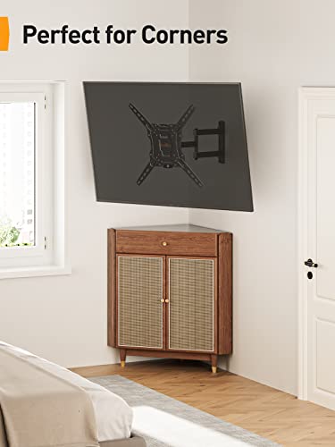 Perlegear Tv Wall Mount For 26-55 Inch Flat Or Curved Tvs, Full Motion Tv Mount With Max Vesa 400X400Mm Up To 60 Lbs & Fixed Tv Wall Mount For Most 17-42 Inch Tvs, Vesa 200X200Mm And 66 Lbs #TOP3