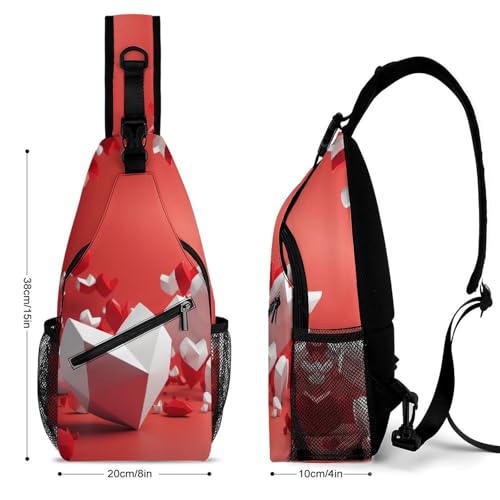 Mochila deportiva tipo sling para senderismo y uso casual miniatura 2