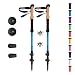 Montem Ultra Strong Hiking/Walking/Trekking Poles - One Pair (2 Poles) (Blue Matte)