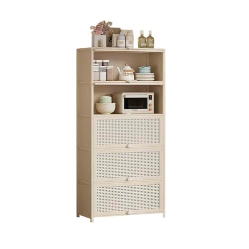 FZL02068LM Gabinete de Cocina Aparador de Cocina con Almacenamiento Integrado for café, té y Otras Bebidas, montado en la Pared Muebles De Comedor(Pequeño)