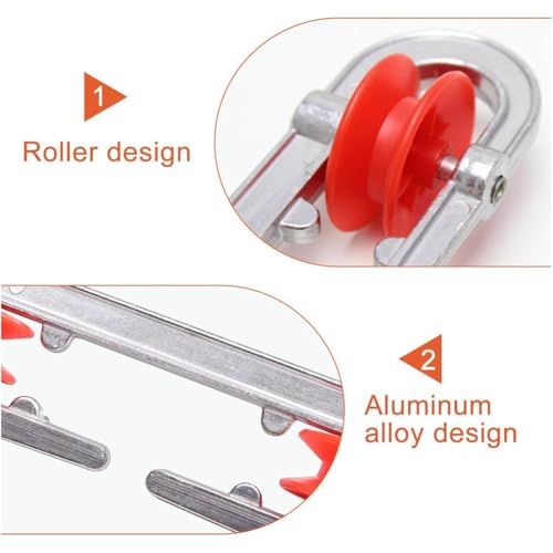 Daijianbin 6 Pcs Clothesline Spreader, Aluminium Heavy Duty Outdoor Clothes Line Separator Pulley for Heavy Loads and Clothesline - Image 4
