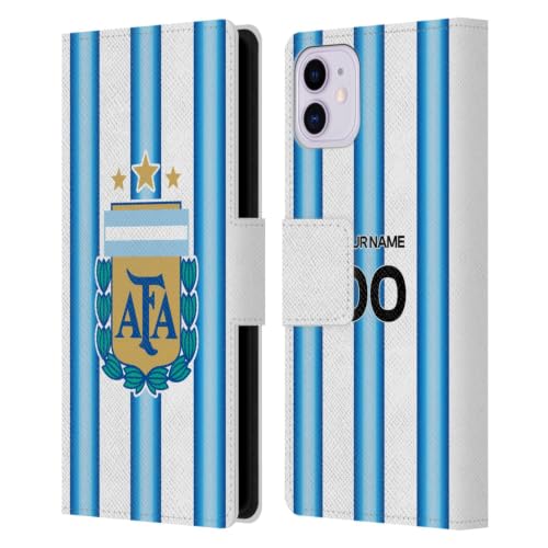 Étui Portefeuille Argentine iPhone 11 cuir personnalisé blason Head Case Designs officiel