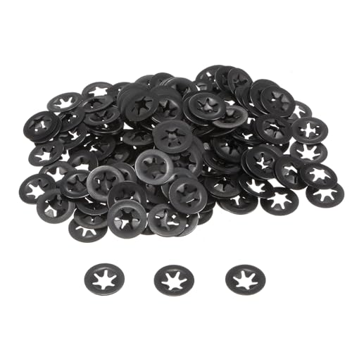 uxcell 200pcs Rondelles à dents internes M4 x 12mm, acier 65Mn