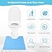 BREENHILL 25 Pack Disposable Toilet Mats for a Hygienic & Stress-Free Everyday Home Bathroom Experience,Toilet Floor Protector from Urine,Disposable Toilet Floor Mat for Urine