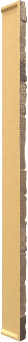 Ekena Millwork 3"W x 3"D x 48"H Universal Inside Corner for StoneWall Faux Stone Siding Panels, Smokey Ridge