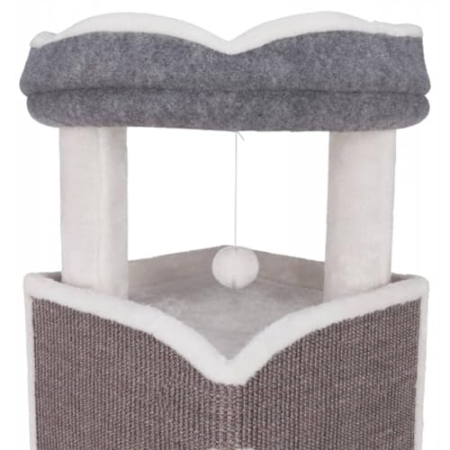 Trixie 44427 Arma - Torre Per Gatti, 98 Cm, Colore: Grigio/Blu/Grigio - 4