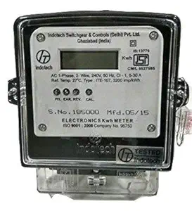 Indotech Single Phase LCD Display Energy Sub Meter 05-30A with (ISI Mark)