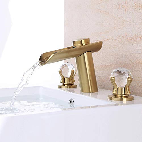Robinet mélangeur de lavabo cascade anti-éclaboussures pour évier de salle de bain design