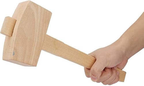 Miniatura 5 de Martillo de madera profesional para carpintería 100% herramienta de carpintería con cara de golpeo en ángulo