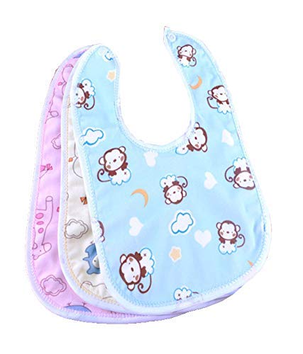 ikis Baby Bibs Apron for Baby boy and Girl Assorted- Pack of 3-image-40