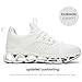 Womens Running Shoes Breathable Mesh Walking Shoes Lace up Tennis Sneakers Fashion Work Sport Gym Cross Trainers White 9.5