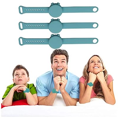 Padaleks 3PCS Wristband Dispenser Portable Travel Refillable Hand Sanitizer Dispenser for Hand Washing Beach Camping Etc