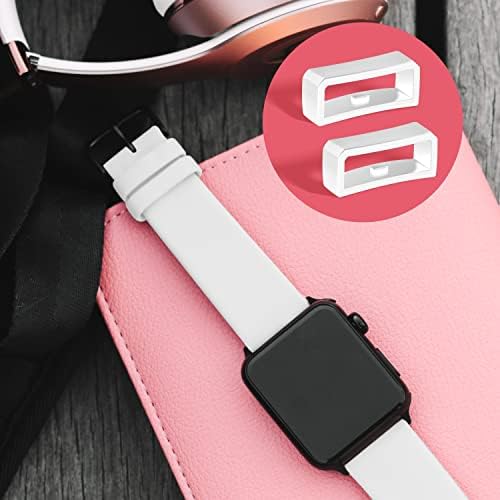 SAVITA 6pcs 20mm Watch Strap Holder Loop Silicone Watch