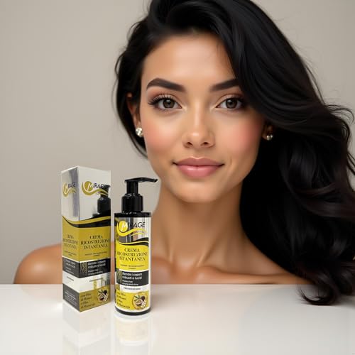 Mirage Professional Crema Ricostruzione Istantanea, Trattamento d'urto per capelli gravemente danneggiati, sfibrati o spezzati, formula concentrata con cheratina, olio di monoi e di maracuja (1 Pezzo)