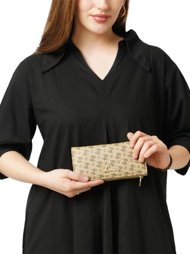 Image of Lavie Women's Safain Monogram LL Print Bifold Wallet | Ladies Purse Handbags