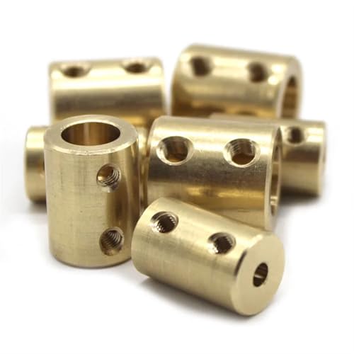Acoplador de eje de motor rígido con conector de transmisión de latón y adaptador de funda 12mm 2