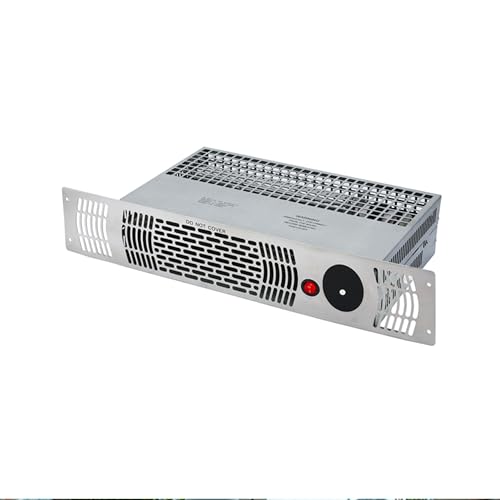 DeXpro Plinth Fan Heater 2kW | 3 Settings with Remote Control | Stainless Steel