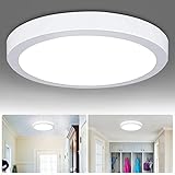 W-LITE 11.81 Inch 24W LED Panel Wall Ceiling Down Lights, Panel Lamp Mount Surface, Round, 5000K/Daylight White, AC 86-265V, 160W Halogen Bulb Equivalent, [Energy Class A+] (24W-1 pack)