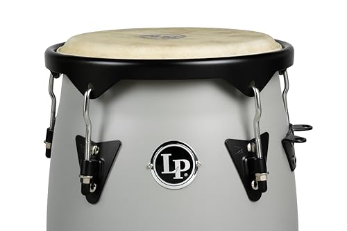 LP Conga Drum Set with Stand, Slate Grey, 10-inch and 11-inch (LP646D-SG)