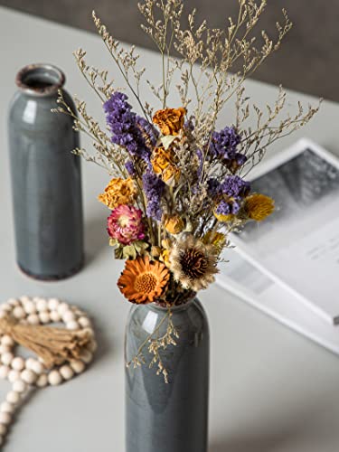 Cwlwgo- Ceramic Blue Vase Set,Small Vase For Home Decor, Living Room Table Decor, Centerpieces Table Mantel,Bookcases, Fireplace & Entrance Decor.… #TOP4