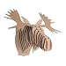 Cardboard Safari Fred Cardboard Moose Head, Small, Brown