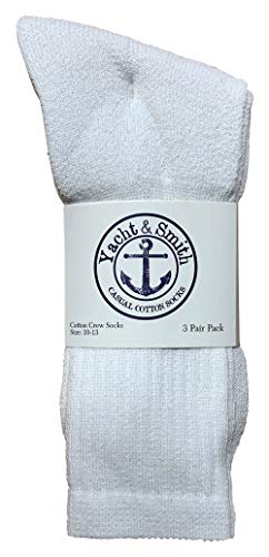 36 Pairs Of Yacht & Smith Mens Wholesale Bulk Cotton Socks, Athletic Sport Socks Shoe Size 8-122