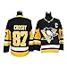 Aitry Maglia da Hockey, Sidney Crosby # 87 Pittsburgh Maglia da Hockey per Uomo Maglia da Diavolo Pullover da Esterno, Manica Lunga Traspirante e Confortevole