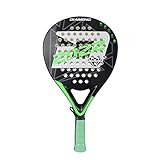 AMASPORT P101 - Pala de pádel con superficie de fibra de carbono de 18 quilates (verde)