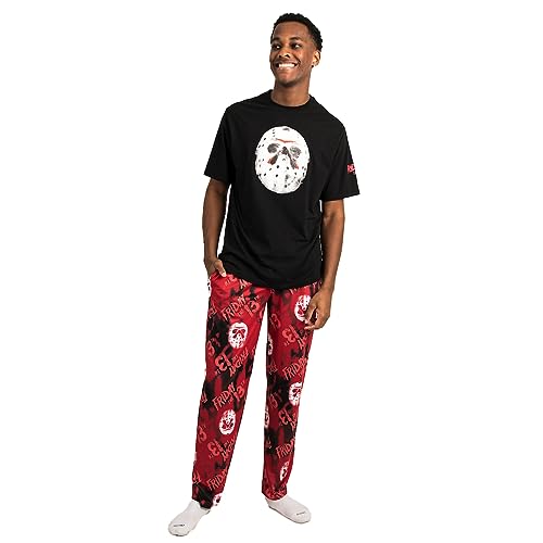 Bioworld Friday The 13th Jason Mask Men's 2-Pack Pajama Set2