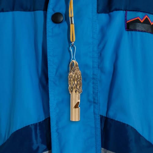 Silbatos de emergencia de cobre para senderismo, pack de 2 miniatura 3