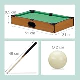 Relaxdays mini billard 51 x 31 cm, MDF et accessoires complets photo 4