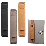 YXTWAD ペンホルダー （グレー,茶色,黒,1つずつ,全部で3つです）ブックバンドペンケース ペンホルダー 手帳用 手帳 ペンケース スリム ペンホルダー 手帳用 学生用・事務用品 本革 おしゃれ ブックバンドペンケース 伸縮バンド付き ブックバンド 筆箱 PUレザー ペンループ ペンホルター 紛失防止 手帳ペンホルダ ペンホルダ a5-a6サイズに適合 学生用 事務用品