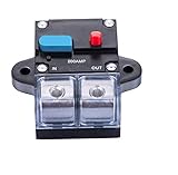 Auto Sicherungshalter, Asudaro 12V / 24V Überlastschutz Inline Auto Leistungsschalter 50A-300A Auto Sicherungskasten Wechselrichter mit Wasserdichter Abdeckung für Schiffe, LKWs, Busfahrzeuge, # 200a