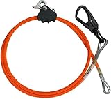 ProClimb All-in-One Adjustable Tree Lanyard Flip Line Kit with Removable Better Grab Adjuster & Aluminum Swivel Snaphook | for Fall Protection, Arborist | 1/2 Inch x 12 Feet