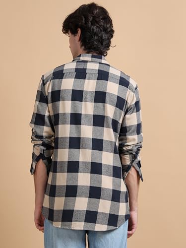 Image of StitchX Men's Brushed Cotton Buffalo Checkered Shirt-S-2XL