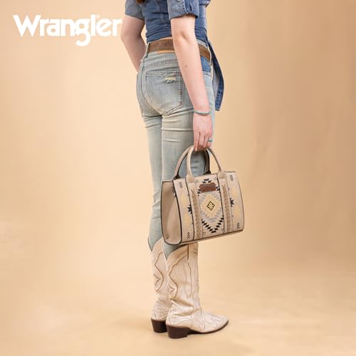 Image of Wrangler Tote Bag for Women Western Purse and Aztec Satchel Handbag
