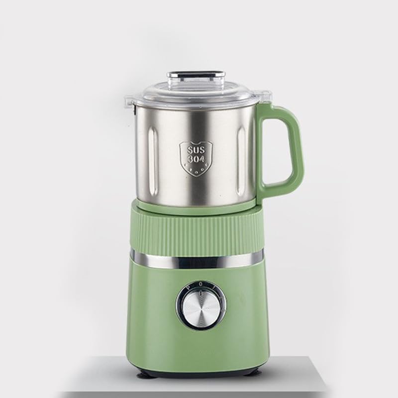 Macinacaffè Elettrico Professionale 500W, Macinatura Secco/Umido 26000RPM, 4 Livelli Regolazione, Grande Capacità 800G, Ciotola Acciaio Inox Removibile per Caffè, Spezie, Cereali