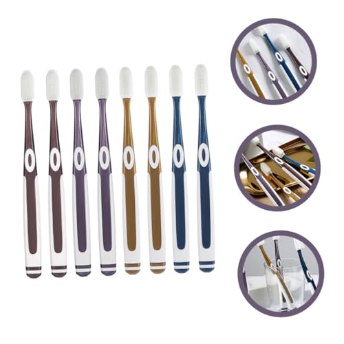 Gatuida 8 Stück Teiliges Weiche Silikon zahnbürstenköpfe für Erwachsene Medium Haushalt Zahnbürsten Ersatz Sanfte Borsten für Tägliche Mundpflege Kompakt und Langlebig Farblich Gemischt – Bild 6