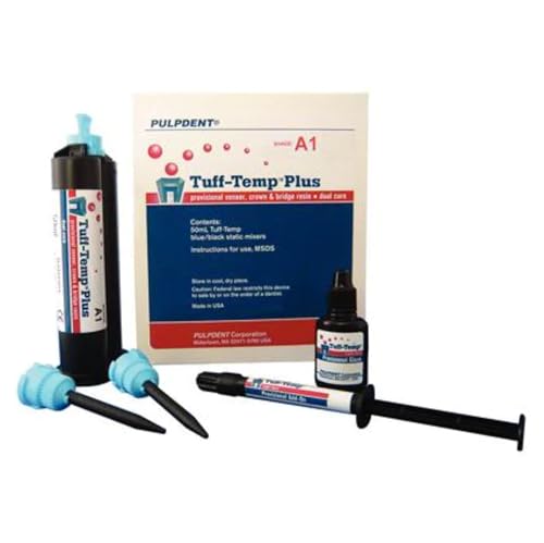 Pulpdent TTPA1 Tuff-Temp Plus Crown & Bridge Material Automix Cartridge A1 50 mL