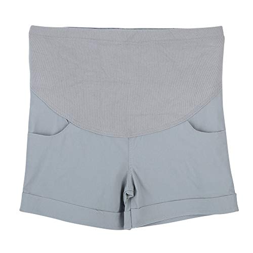 Pantaloni per la mamma Corto elasticizzato Maternità Shapewear Supporto per la pancia per la gravidanza(XL grigio)
